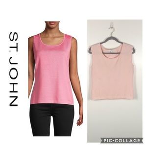 St. John | Nouveu Wool-Blend Shell Top~S